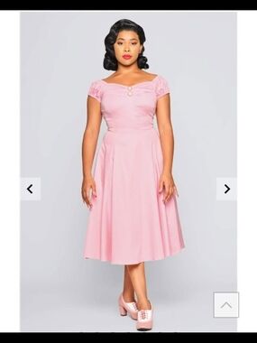 2x Collectif Pink Dolores Dress